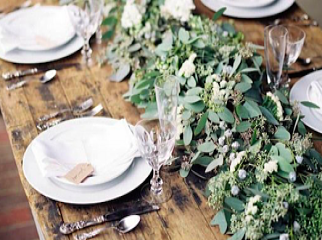 Faire du chemin de table, la décoration centrale!